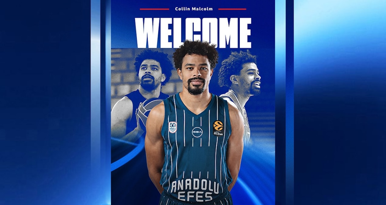 Anadolu Efes’in transfer ettiği forvet oyuncu Collin Malcolm