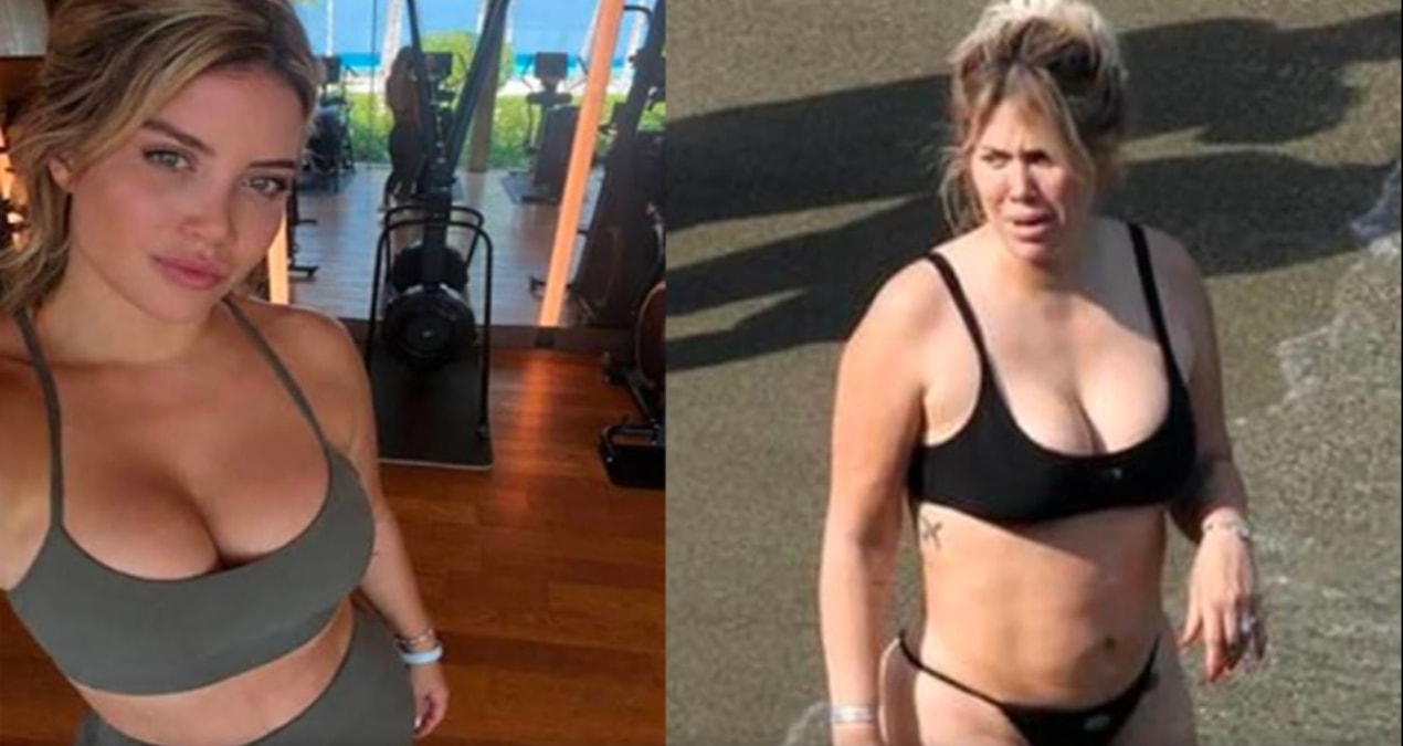 Wanda Nara’nın İtalya tatili sırasında gazetecilerin görüntüsüne yansıyan hali