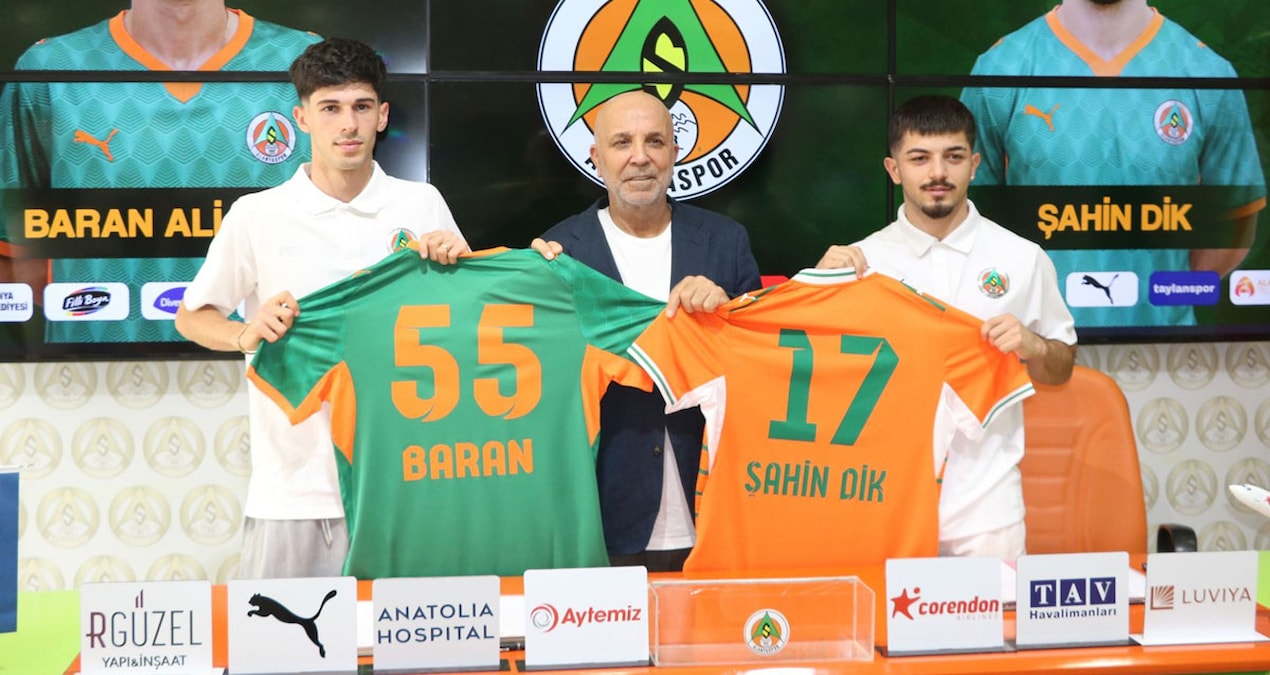 Alanyaspor, Baran Ali Gezek ve Şahin Dik ile sözleşme imzaladı