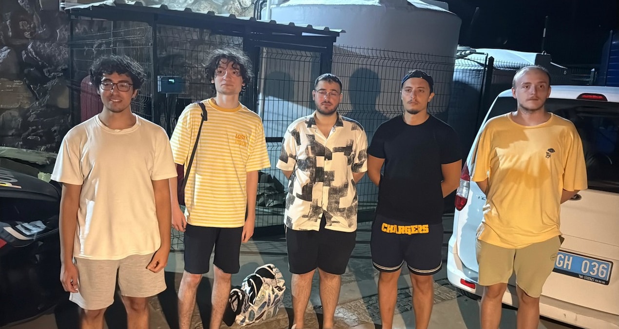 Bodrum’da denizde kaybolan beş genç, kurtarma ekipleri tarafından bulundu