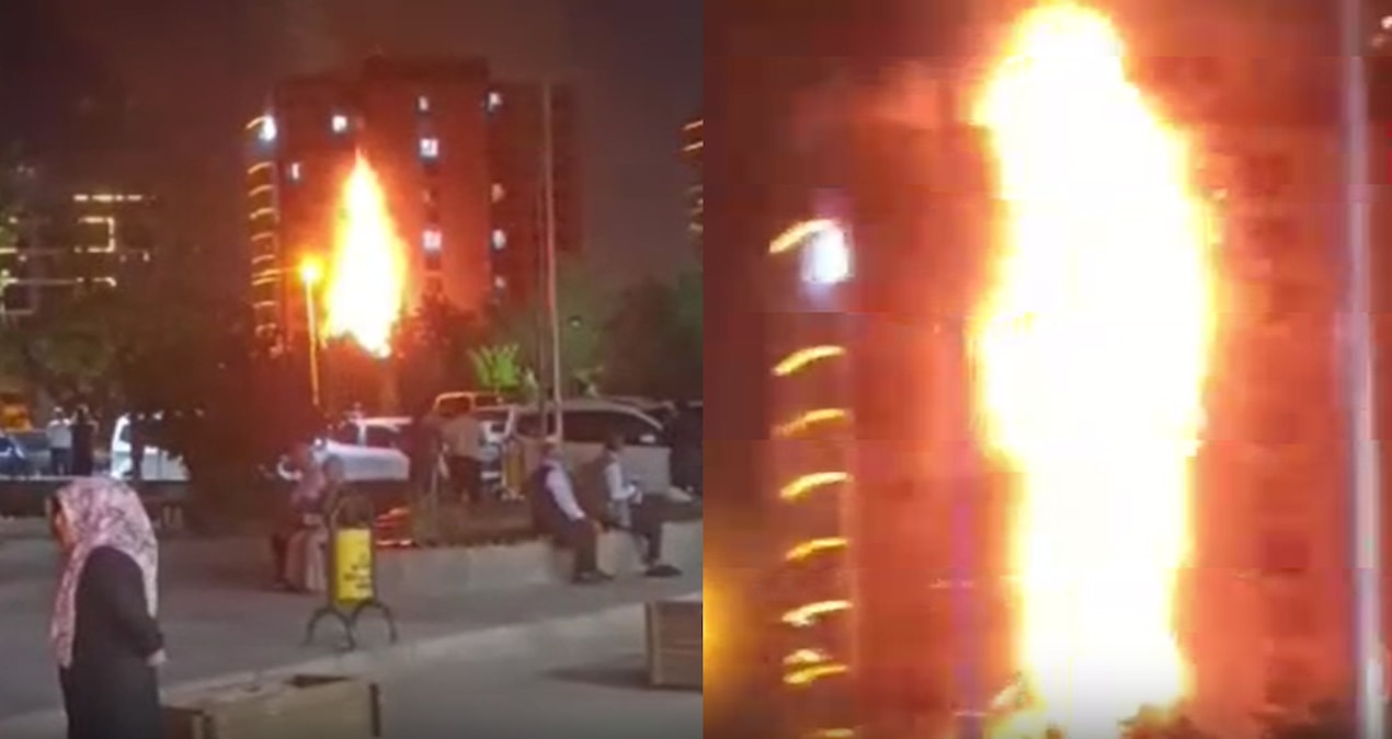 Diyarbakır’da plazada çıkan yangın paniğe neden oldu