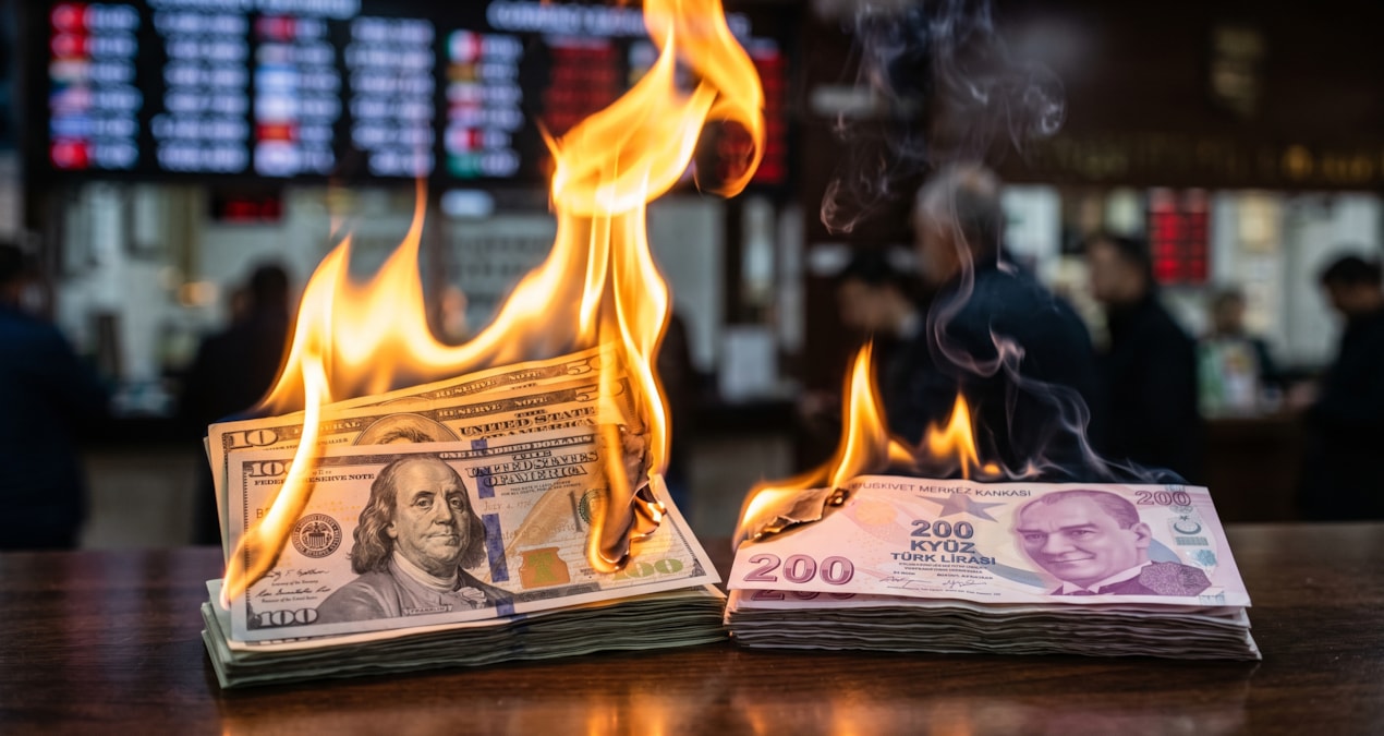 Türk lirası ABD doları karşısında değer kaybetmeye devam ediyor