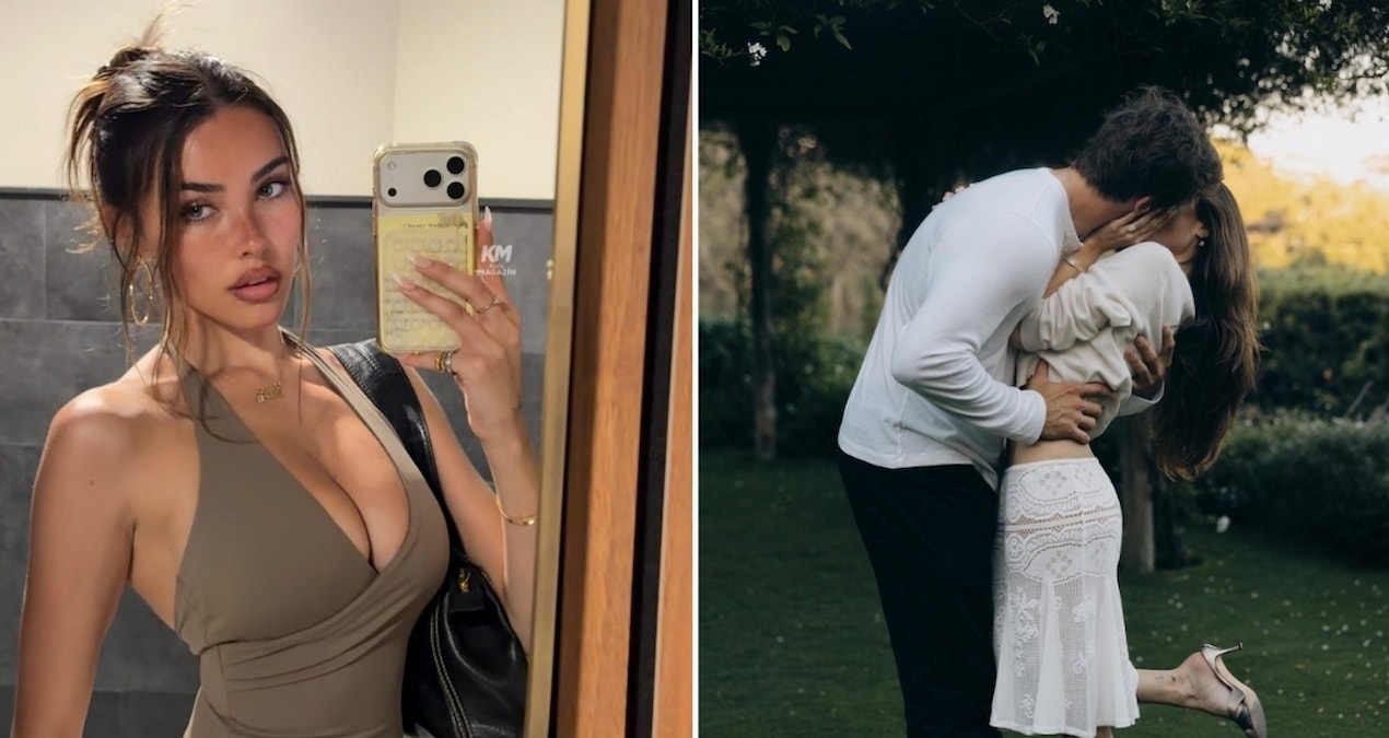 Madison Beer ile Justin Herbert’in nişan haberine dair sosyal medya paylaşımından kareler