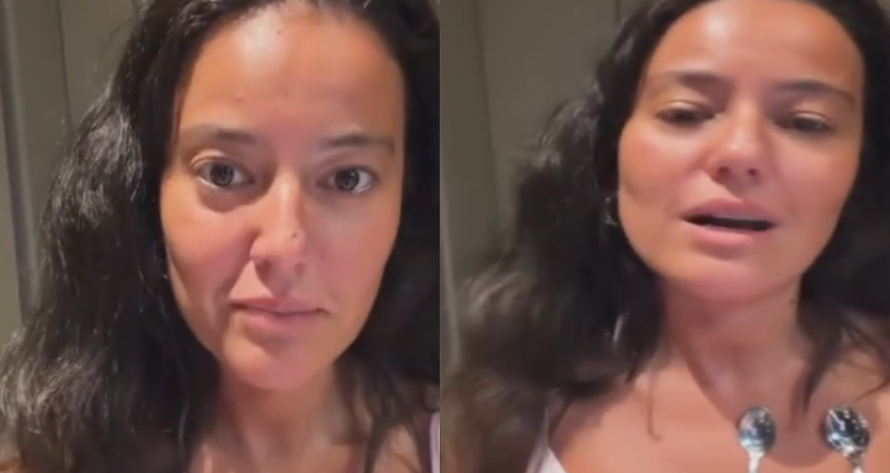 Pelin Akil, vücudunda sabit kalan metal kaşıkları paylaştı
