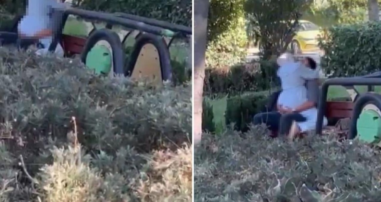Bakırköy’de parkta genel adaba aykırı davranan iki kişi gözaltına alındı