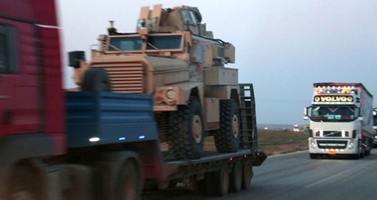 ABD'nin Suriye’de YPG/PKK’ya sevkiyat yaptığına dair belirtilen TIR konvoyu