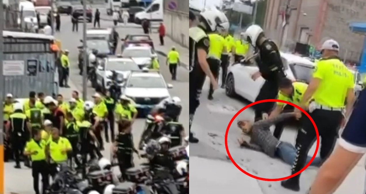 İstanbul Fatih’te trafik polisine bıçakla saldıran şüpheli yakalandı