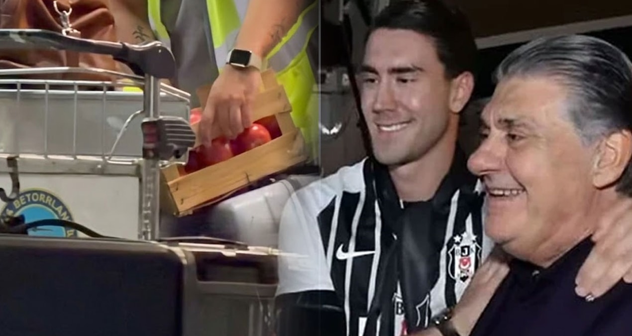 Dusan Vlahovic, Beşiktaş yöneticilerine domates hediye etti