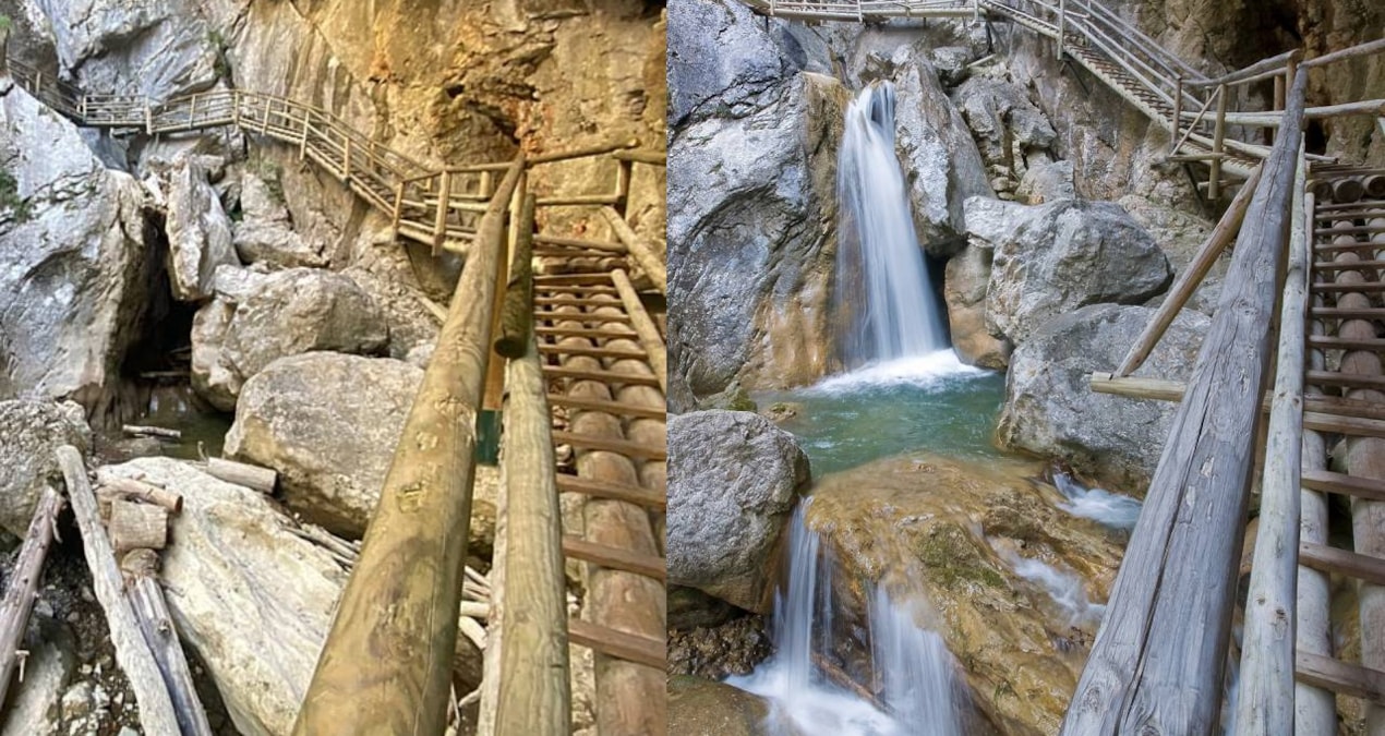 Bärenschützklamm Kanyonu tarihindeki en büyük kuraklığı yaşıyor