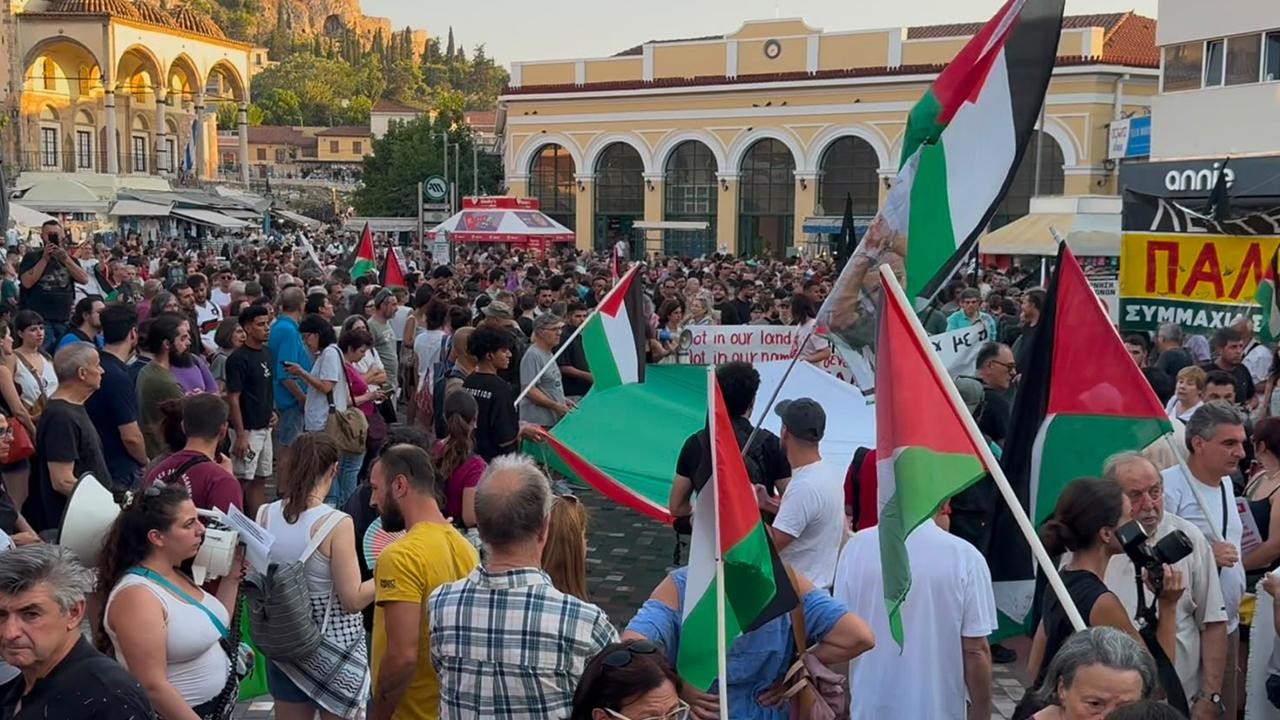 Yunanistan’da “Filistin’e Özgürlük” eylemleri düzenlendi