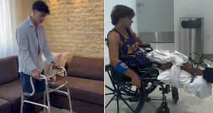 Survivor Yunanistan yarışmacısı Stavros Floros’un yürüteçle rehabilitasyon sürecinden bir paylaşımı